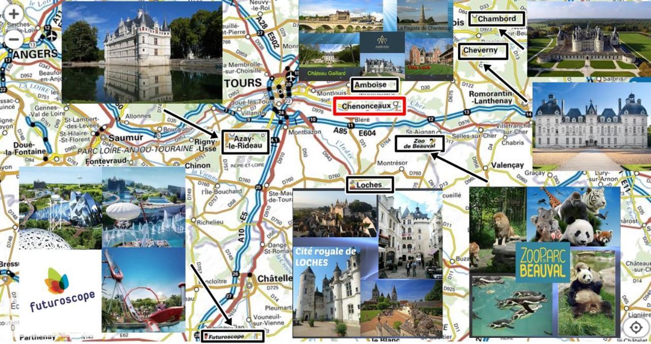 Le Roi Coq Bed & Breakfast Chenonceaux Exterior foto